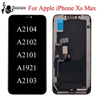 ﹍✉Aaa OLED/TFT หน้าจอสัมผัสดิจิทัล LCD สําหรับ iphone Xs Max A2104 A2102 A2101 A 1921 A2103 D IQ0L KNZM