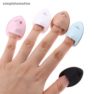 [simplehomeline] พัฟฟองน้ํา รูปนิ้วหัวแม่มือ ขนาดเล็ก สําหรับแต่งหน้า 1 ชิ้น