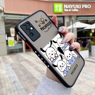 เคสซิลิโคนใส ขอบสี่เหลี่ยม กันกระแทก ลายการ์ตูน Pochacco น่ารัก สําหรับ Infinix Note 10