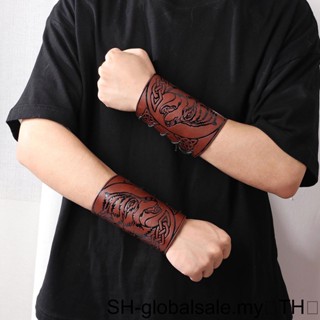 Viking Bracers สายรัดข้อมือ เกราะหมาป่า คอสเพลย์ ผู้หญิง แยกแยะ และยืดหยุ่น