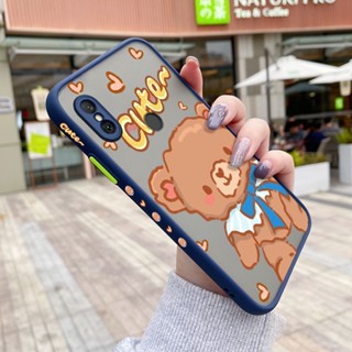 เคสซิลิโคนนิ่ม แบบใส ขอบสี่เหลี่ยม กันกระแทก สําหรับ Xiaomi Redmi Note 6 Note 6 Pro