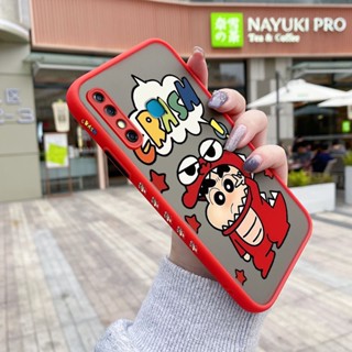 เคสซิลิโคนใส ขอบสี่เหลี่ยม กันกระแทก ลายการ์ตูนชินจัง สําหรับ Infinix Hot 8 Hot 8 Pro X650 X650C