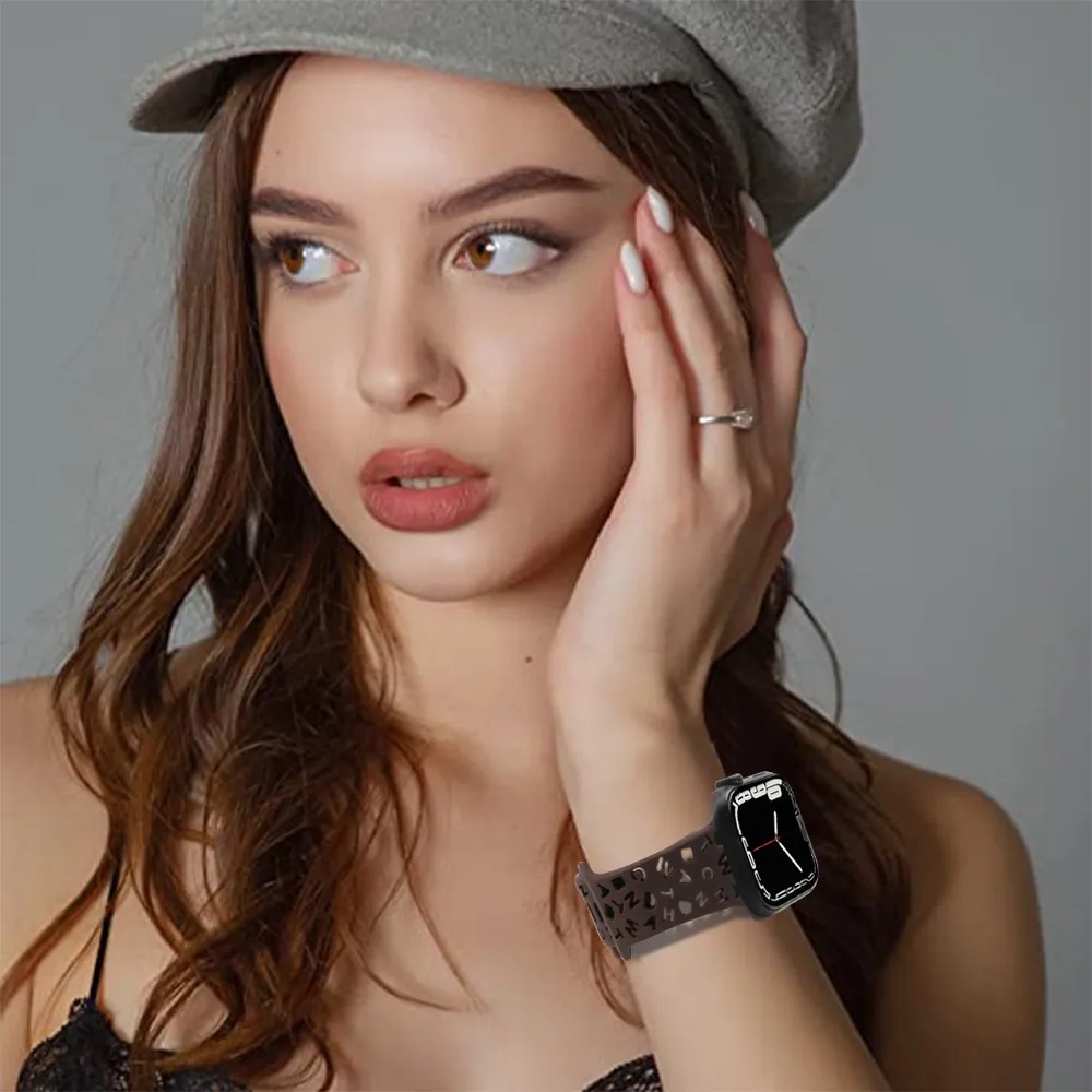 สายนาฬิกาข้อมือซิลิโคน ระบายอากาศ สําหรับ iwatch band 44 มม. 49 มม. 45 มม. 41 มม. 40 มม. 38 มม. 42 มม. iwatch series Ultra 8 SE 7 6 5 4 3