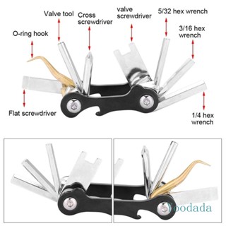 Yoo 8 in 1 ชุดเครื่องมือประแจอัลเลน สเตนเลส ตามหลักสรีรศาสตร์ สําหรับดําน้ํา