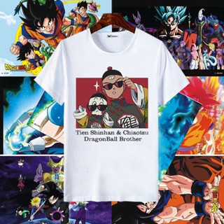 [S-5XL]เสื้อยืด Dragon Ball ครึ่งแขนชายยุโรปและอเมริกา ins joint Marvel DC Superman aj เสื้อยืดแขนสั้น Monkey King แบรนด