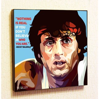 Rocky_balboa_sylvester_stallone_cinema_artist_actor_decor_motivational สติกเกอร์ติดผนัง ลายคําคมศิลปะ สําหรับตกแต่งบ้าน