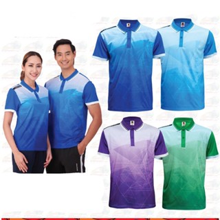 ฺิBCS sport(บีซีเอส สปอร์ต)เสื้อกีฬา เสื้อพิมพ์ลายคอโปโล เสื้อโปโลกีฬา รหัส J9006 ชุดสีที่ 2 มี 4 สี ขนาด