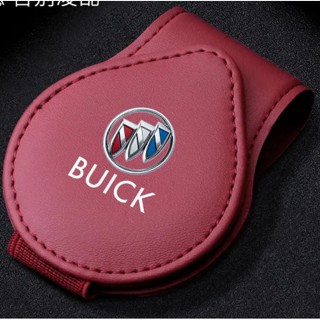 BUICK LOGO car sun visor card business card leather storage folder ENCORE ENVISION ENCLAVE GL8 GL6 Lacross Regal interior modification storage glasses clip sunglasses flip holder