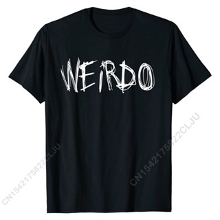 เสื้อยืด ผ้าฝ้าย ขนาดใหญ่ พิมพ์ลาย Weirdo Punk Emo สไตล์พังก์ สําหรับผู้ชาย