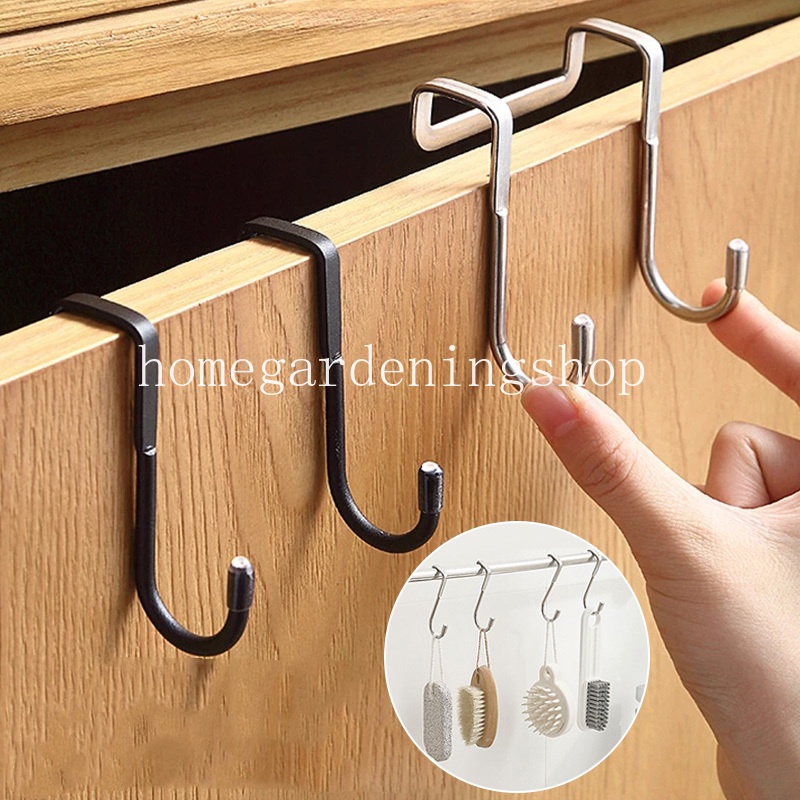 ตะขอแขวนเสื้อโค้ท ผ้าขนหนู สเตนเลส 304 รูปตัว S ไม่ต้องเจาะผนัง - รูปที่ 2