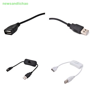 Newsandlichao สายเคเบิล USB พร้อมสวิตช์ควบคุมพลังงาน สําหรับ Raspberry Pi Arduino USB