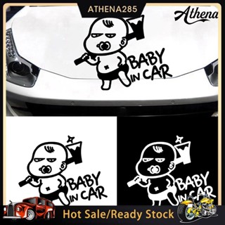 [COD]➤สติกเกอร์ ลายการ์ตูน Baby in Car DIY สําหรับตกแต่งหน้าต่างรถยนต์