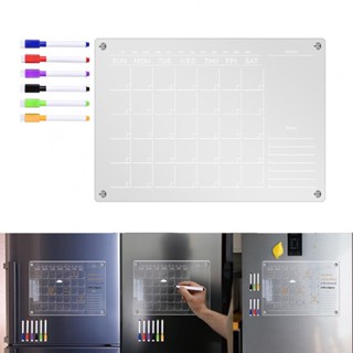ปฏิทินอะคริลิค รายเดือน รายเดือน แผนชีวิตประจําวัน แม่เหล็กตู้เย็น ตกแต่งบ้าน