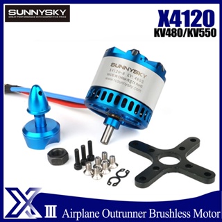 Sunnysky มอเตอร์ไร้แปรงถ่าน X4120-Iii V3 4120 480KV 550KV 650KV สําหรับโดรน 70E Fixed-wing 3 กก.-4 กก. Aerobatic 3 กก. 3D