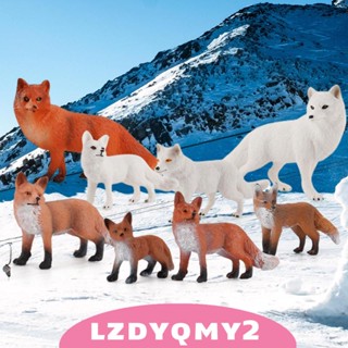 [Lzdyqmy2] ชุดฟิกเกอร์สัตว์ ของเล่นเสริมการเรียนรู้เด็ก 8 ชิ้น