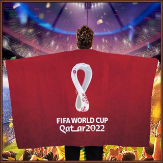 Jaz 2022 เสื้อคลุม ลายธงฟุตบอล Qatar World Cup ขนาด 90x140 ซม. สําหรับปาร์ตี้ฟุตบอล