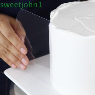 Sweetjohn ที่ขูดเค้ก ฟองดองท์ เนย ยืดหยุ่น พลาสติกใส DIY เครื่องมือเบเกอรี่