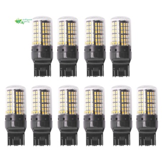 หลอดไฟเลี้ยว LED แคนบัส T20 7440 W21W 144-Smd สว่างมาก ไร้ข้อผิดพลาด 10 ชิ้น