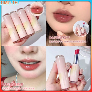 Kobeleen Foggy Matte Lip Glaze ลิปสติกให้ความชุ่มชื้น Crystal Lipstick Plump Soft Touch Light Lipstick Non-stick Cup | เวลา1