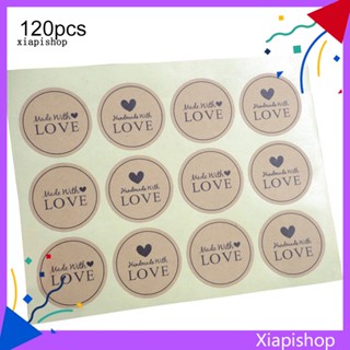 Xps สติกเกอร์ฉลาก ลายตัวอักษร Love Craft 120 ชิ้น