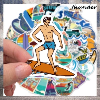 Thunder สติกเกอร์ ลายการ์ตูน กันน้ํา สําหรับเล่นกีฬาเซิร์ฟ กลางแจ้ง DIY 50 ชิ้น