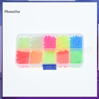 Phoneuse ลูกปัดเรืองแสง ทรงกลม คละสี สําหรับตกปลา 1000 ชิ้น ต่อกล่อง