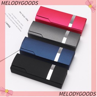 Melodg เคสแว่นตากันแดด ทรงสี่เหลี่ยมผืนผ้า มีซิป แบบพกพา