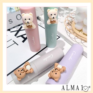 Alma Bear ลิปกลอส, ลิปสติก เนื้อแมตต์กํามะหยี่ ไม่ติดถ้วย, ลิปทินท์ น่ารัก กันน้ํา ติดทนนาน ผู้หญิง