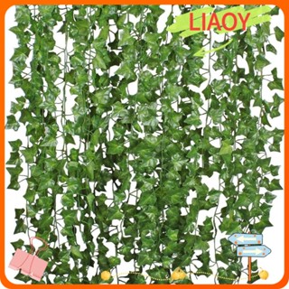 Liaoy ใบไอวี่ปลอม อุปกรณ์จัดงานแต่งงาน แขวนต้นไม้ประดิษฐ์
