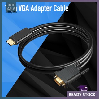 Rga สายเคเบิลอะแดปเตอร์แปลง VGA 1080P Type-C 31 เป็น VGA USB-C ขนาดเล็ก 18 ม. สําหรับโปรเจคเตอร์