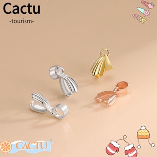 Cactu เข็มกลัดเงินแท้ 925 3 ชิ้น สําหรับทําเครื่องประดับ สร้อยคอ DIY