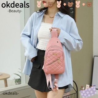 OKDEALS กระเป๋าคาดอก ผ้าไนล่อน ขนาดใหญ่ จุของได้เยอะ แฟชั่นสําหรับผู้หญิง