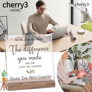 Cherry3 Goodbye ฐานไม้ใส ของขวัญ สําหรับงานช่าง ที่ระลึก