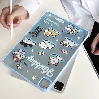 เคสป้องกัน กันกระแทก ลายลูกสุนัขว่ายน้ํา สําหรับ IPAD 2021 2020 2019 PRO 11 2022 2021 2020 AIR 3 4 5