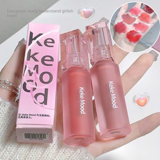 Kekemood ลิปกลอส เนื้อแมตต์ กํามะหยี่ กันน้ํา ติดทนนาน ไม่ซีดจาง น้ําหนักเบา ลิปสติก ใช้งานง่าย