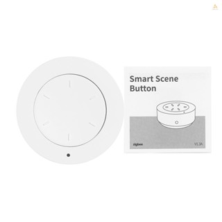 Zigbee ปุ่มสวิตช์หรี่ไฟอัจฉริยะ ไร้สาย ควบคุมด้วยรีโมต สีขาว สําหรับบ้าน