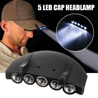 New 1pc 5 LED Headlight Headlamp Flashlight Cap Hat Torch Head Light Lamp