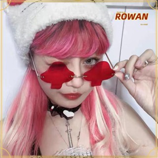 Rowans แว่นตากันแดด ไร้ขอบ รูปเห็ด เหมาะกับปาร์ตี้ฮาโลวีน สําหรับผู้หญิง