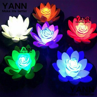 Yann1 โคมไฟ LED รูปดอกบัว สําหรับตกแต่งสระว่ายน้ํา