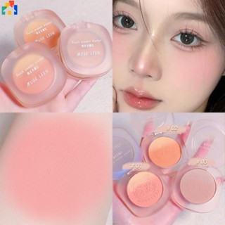 Muge LEEN บลัชออนปัดแก้ม คอนทัวร์ สีชมพู สีส้ม ธรรมชาติ ติดทนนาน 3 สี สําหรับผู้หญิง