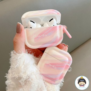 เคสหูฟังบลูทูธไร้สาย ซิลิโคนแข็ง ลายทาง เรียบง่าย กันตก สําหรับ AirPods Pro 2 Pro 3 1 2