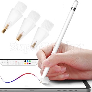 ปลายดินสอ แบบใส ชุบนิกเกิล สําหรับ Apple Pencil 1st 2nd Gen