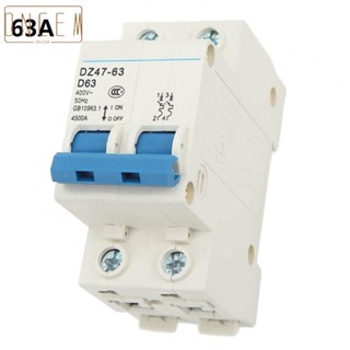 【ONCEMOREAGAIN】Trustworthy Overcurrent Protection with 2P 4500A DIN Rail DZ47 Air Switch