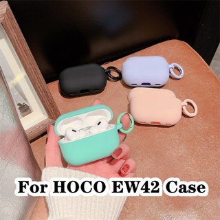 【ส่วนลด】สําหรับ Hoco. Ew42 เคสหูฟัง แบบนิ่ม สีมาการอง สีเขียว และสีชมพู สําหรับ HOCO EW42