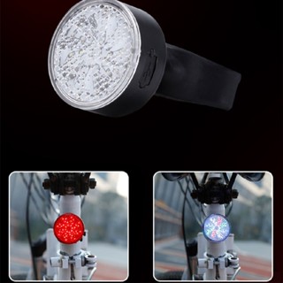 Whirling Windmill LED Bicycle Tail Light 8 Modes USB Charge Cycling Light