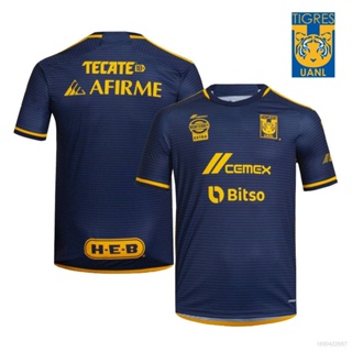 เสื้อยืดแขนสั้น ลายทีมชาติฟุตบอล Tigres de la UANL Away YP2 2023-2024 พลัสไซซ์ PY2