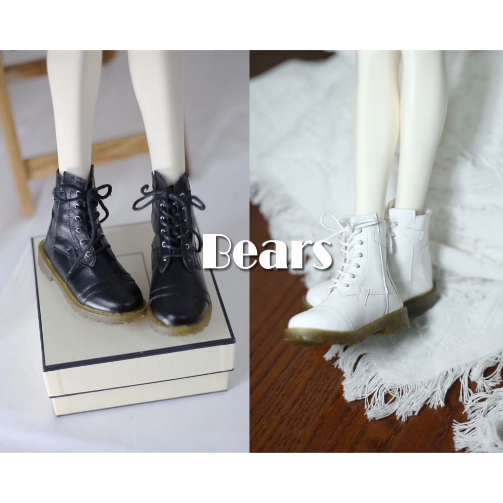 สต็อกพร้อม◆หมี◆รองเท้า BJD 021 Patch Beef Tendon Sole รองเท้าหนัง 2 สี ID75 ลุง 1/4
