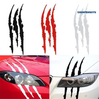 [CFGY Auto] สติกเกอร์สะท้อนแสง รูปกรงเล็บผี สําหรับตกแต่งรถยนต์