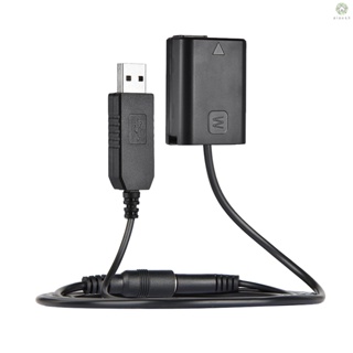 [XS] Docooler NP-FW50 แบตเตอรี่ดัมมี่ และพาวเวอร์แบงค์ DC (5V 2A) สายอะแดปเตอร์ USB แบบเปลี่ยน สําหรับ AC-PW20 NEX-3 5 6 7 Series A33 A37 A35 A55 a7 a7R a7II A6000 A6300