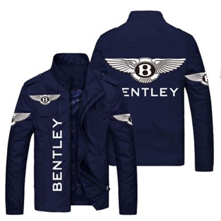 Bentley LOGO jacket car shop custom work clothes Flying Spur Continental Bentayga Mulsanne outdoor driving loose thin cardigan stand collar windbreaker